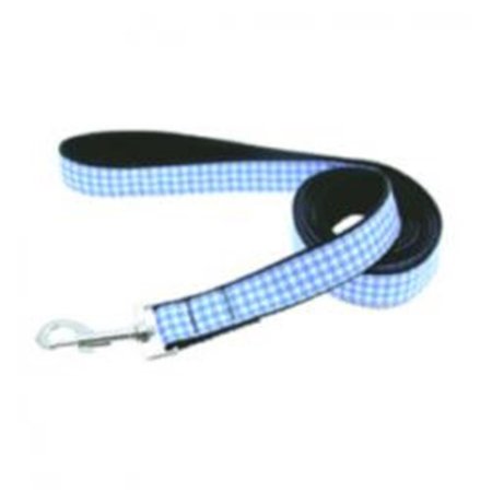 UNCONDITIONAL LOVE 6 ft. Blue Houndstooth Nylon Dog Leash UN847596